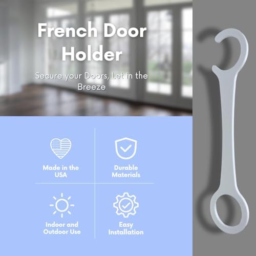 French Door Spacer Holder for Ventilation and Stability