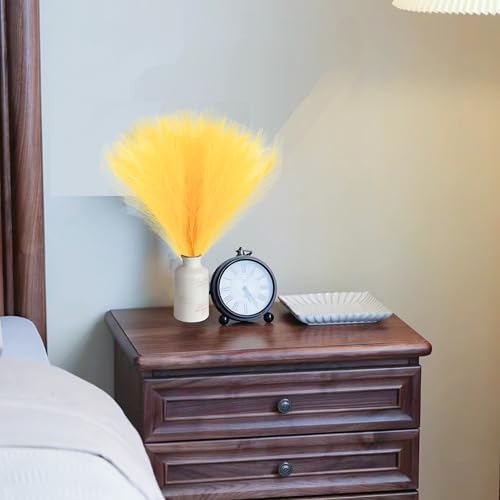 Mandys Yellow Silk Pampas Grass Bouquet 20 Stems 177in