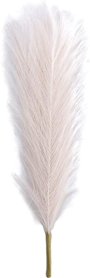 Generic Artificial Grass Dried Reed Flower Bunch Ivory 44cm Home Decor