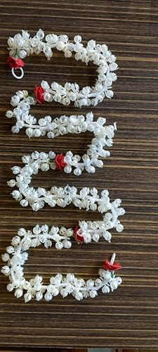 Artificial Jasmine Flowers Garland for Hair Bun and Idol Decor
