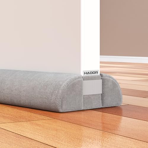 Hador Door Draft Stopper 32 Inch Double Sided Grey