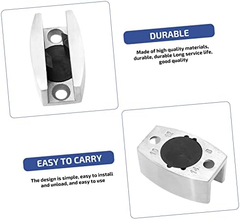 Stainless Steel Glass Door Draft Stopper Locator