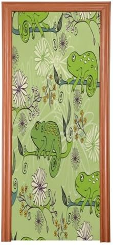 Susiyo Green Cartoon Frog Halloween Door Cover