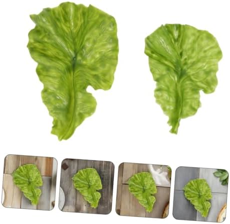 Luxshiny 10pcs Lifelike Fake Leaves Artificial Vegetables for Home Decor Kitchen Displays and Photography Props