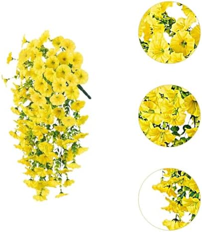 CarpNettore Artificial Hanging Plants Garland Teardrop Spring Swag Yellow