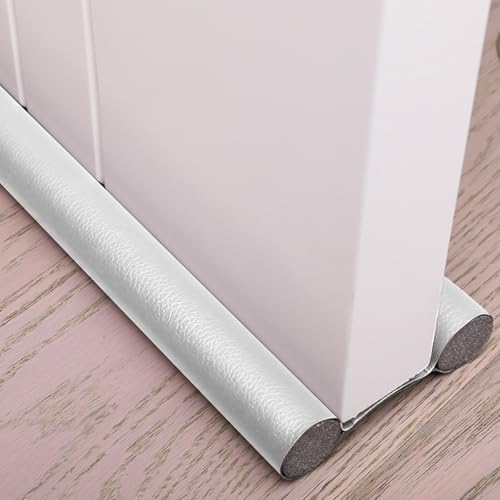 Adjustable Under Door Sound Blocker 36 in White