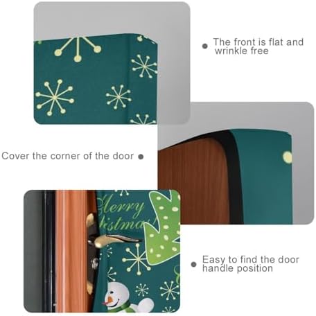 Susiyo Green Christmas Door Cover Decoration 32x79 in