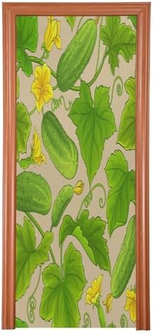 Susiyo Green Cucumber Halloween Door Cover Stretch Fabric