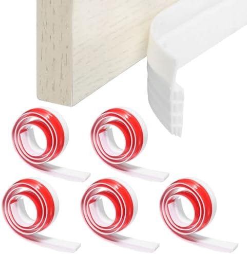 Uxcell 5 Pcs Silicone Door Draft Stopper for Exterior Interior Doors