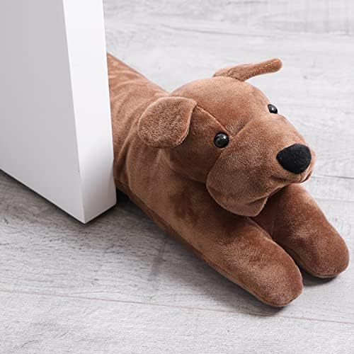 Cute Dog Door Draft Stopper 34 Inch Heavy Duty Decorative Soundproof Blocker