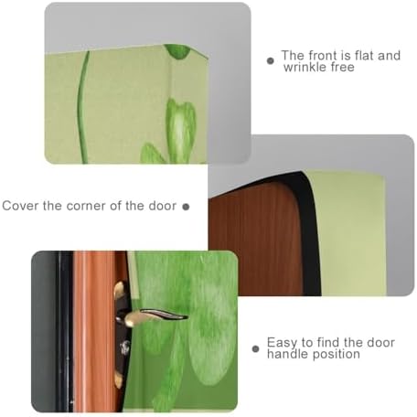 Susiyo Watercolor Green Plants Halloween Door Cover