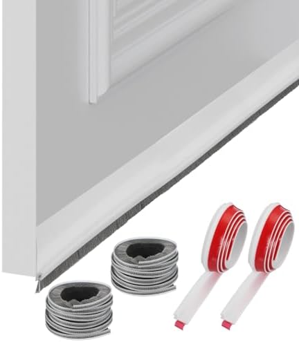 Uxcell 2 Pcs Door Bottom Sweep with Adhesive Brush