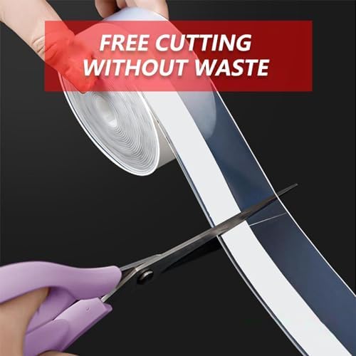 118 Inch Clear Silicone Door Seal Strip for Bathrooms and Doors