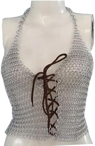 Medieval Chain Mail Top Fantasy Cosplay Costume