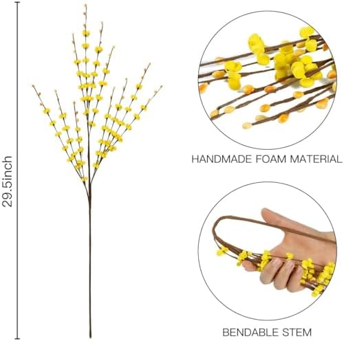 8 Pcs Long Artificial Jasmine Flowers for Wedding and Home Decor