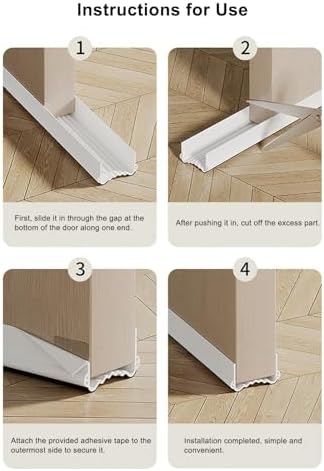 Lifeuping Door Draft Stopper 39 Inch Cuttable Seal Blocker