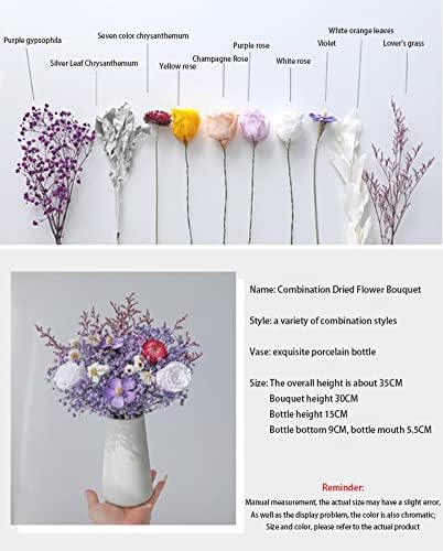Realistic Artificial Flowers Bouquet with Vase