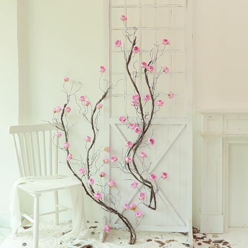 300cm Large Flexible Artificial Tree with Peony Flowers for Wedding and Christmas Decor