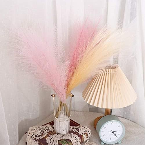 Generic Artificial Grass Dried Reed Flower Bunch Ivory 44cm Home Decor