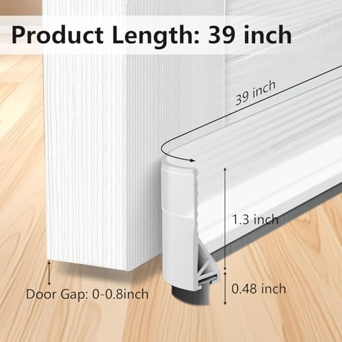 39 Inch Door Sweep with Strong Adhesive and Brush