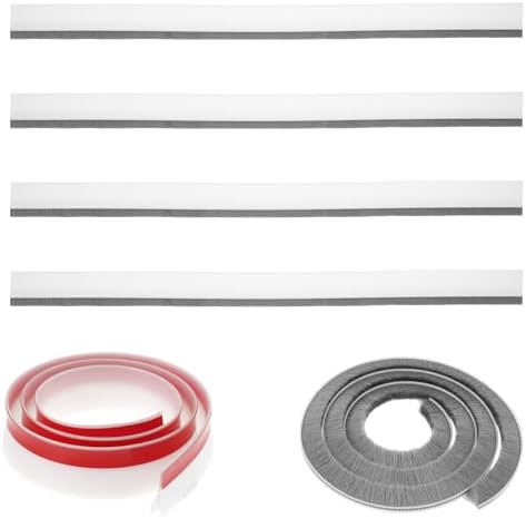 4 Pcs Door Sweep with Self Adhesive Brush