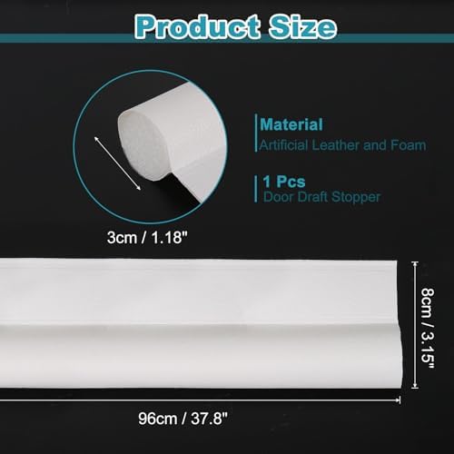 Uxcell 37 Inch Door Draft Stopper with Adhesive