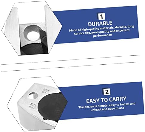 Stainless Steel Glass Door Draft Stopper Locator