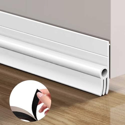Under Door Draft Stopper with Adhesive Backing 39 Inch Length for Gap Sealing