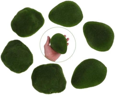 6pcs Decorative Fake Moss Balls for Home Garden Decor