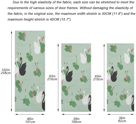 Susiyo Green Two Swans Halloween Door Cover