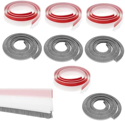 4 Pack Under Door Draft Stopper with Brush
