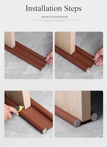 COYOUCO Door Draft Stopper 93Cm Gray