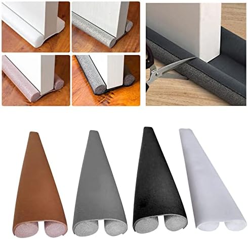 HUFFA Under Door Draft Stopper Insulation Protector White