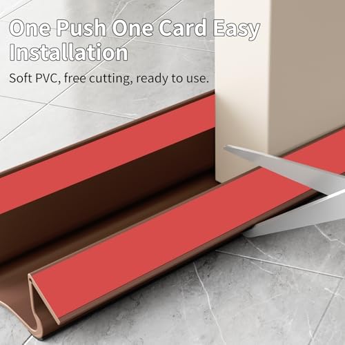 VI IN POPO 366 Inch Door Draft Stopper Free Cutting Length Brown