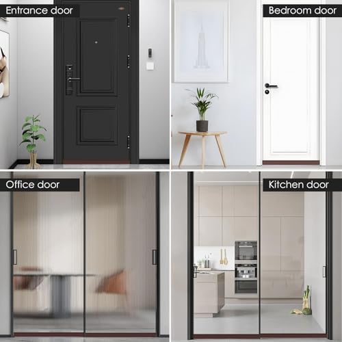 Xiaohemiao Draft Stopper 2 Pack - Silicone Door Sweep for Bottom of Door