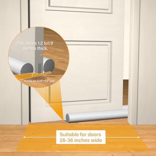 2 Pack Door Draft Stopper for 28-36 Inch Doors
