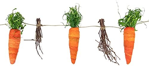 Northlight Springtime Easter Garland with Carrots and Twigs 325 Feet