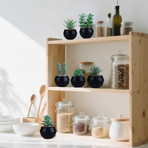 GREENTIME 6 Pcs Artificial Succulent Plants Set
