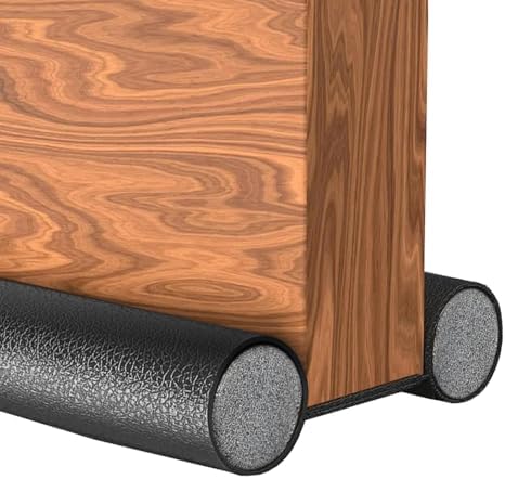 Black Under Door Draft Stopper for Energy Efficiency