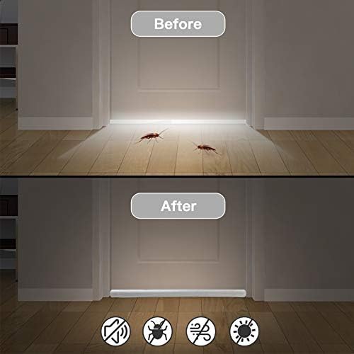 GDHOMM Door Draft Stopper Adjustable 30-36 Inch Bottom Gap Filler