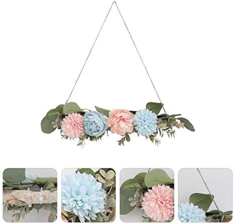 KESYOO 1pc Wall Hanging Flowers Wood Artificial Hanging Vine Garland