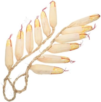 2Pcs Realistic Hanging Fake Corn Skewers Decor for Home Kitchen Garden Wall Ornament
