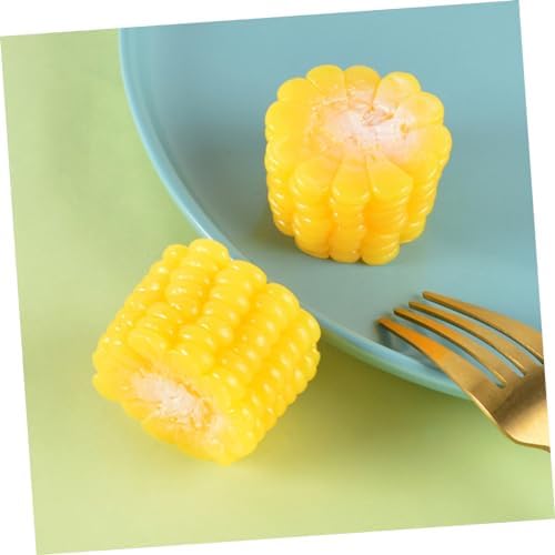 3pcs Realistic Corn Decor Models for Home Kitchen Display and Educational Use