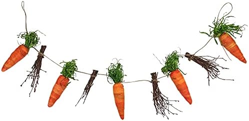 Northlight Springtime Easter Garland with Carrots and Twigs 325 Feet