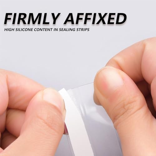 118 Inch Clear Silicone Door Seal Strip for Bathrooms and Doors