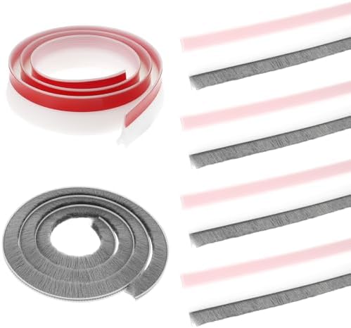 4 Pcs Door Sweep with Self Adhesive Brush