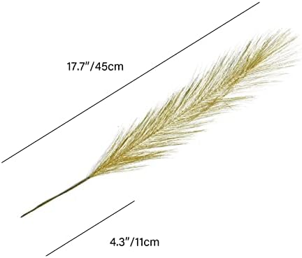 Mandys Gold Silk Pampas Grass Bouquet 20 Stems