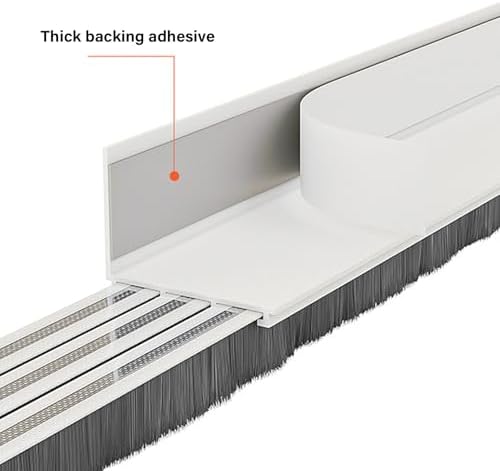 Door Draft Stopper for Bottom Under Door Noise Blockers Soundproof Seal Strips Adjustable Interior Door Sweeps
