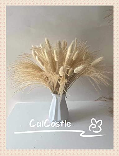 25 Inch 100 Pcs Ivory Dried Bunny Tail Artificial Flowers