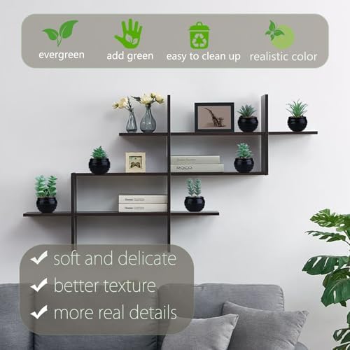 GREENTIME 6 Pcs Artificial Succulent Plants Set